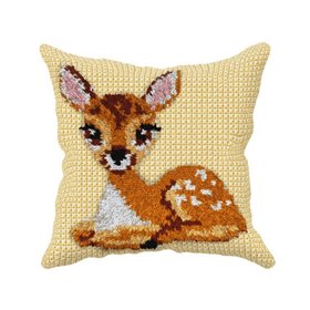 Latch hook cushion kit deer nr 4502