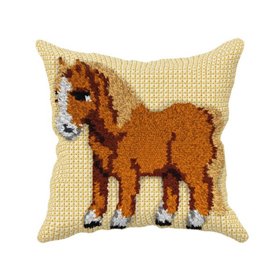 Latch hook cushion kit pony nr 4503
