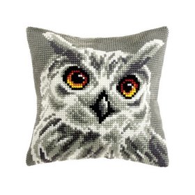 Cross stitch cushion kit Owl 9532