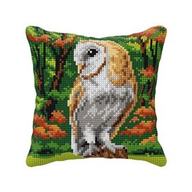 Cross stitch cushion kit Owl 99040