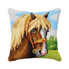 Cross stitch cushion kit Horse 99051