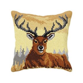 Cross stitch cushion kit Deer 9574
